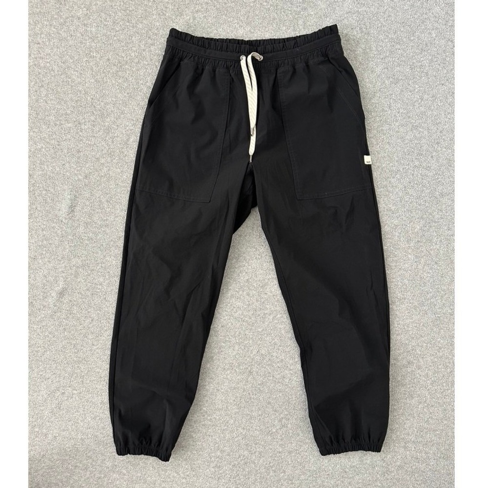 Vuori Miles Jogger Black Recycled Performance Pants Womens Medium VW481